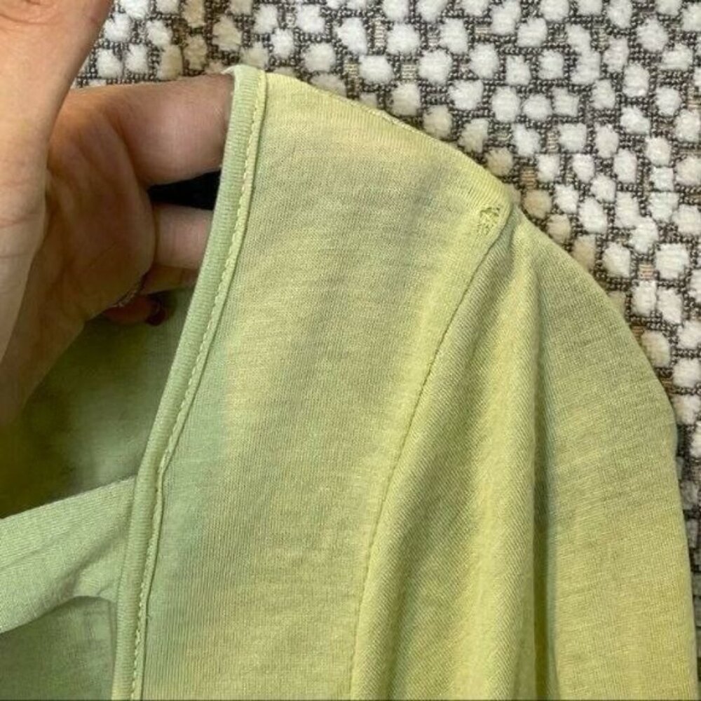 Paul Frank Green Long Sleeve Low Back Top Size XL - Picture 8 of 9